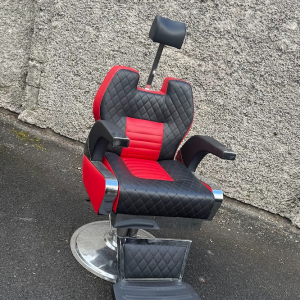 Black & Red Barber Chair